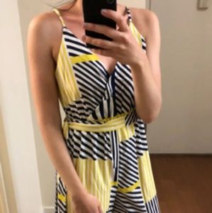 Forever 21 striped jumpsuit